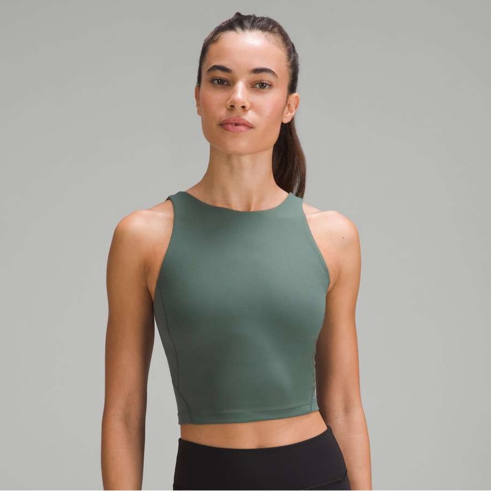 Lululemon Align High-neck Tank Top in Dark Forest green, like new, size 10